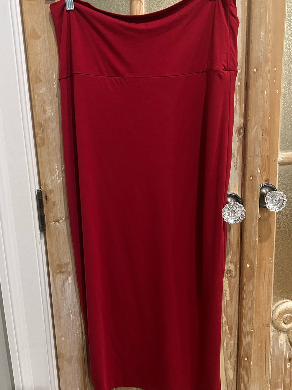 Aleeza Paris Burgundy Maxi Skirt - Women's Pull-On Leggings Skirt